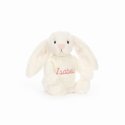 Jellycat Bashful Cream Konijn with Cream Jumper | SZ7482651